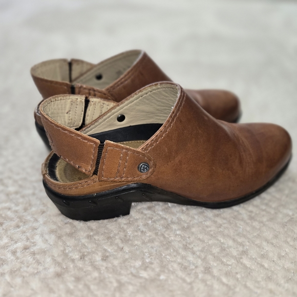 Ariat Leather Brown Mules Clogs Slingbacks Size 6 Women's - Picture 5 of 10